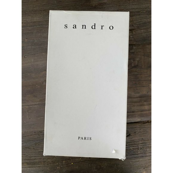 Sandro Paris Blue Suede Leather Low Top Sneakers - Picture 6 of 7